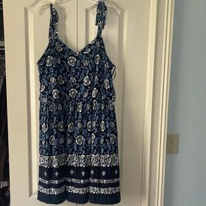 Loft Blue/White Dress